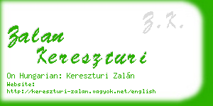 zalan kereszturi business card